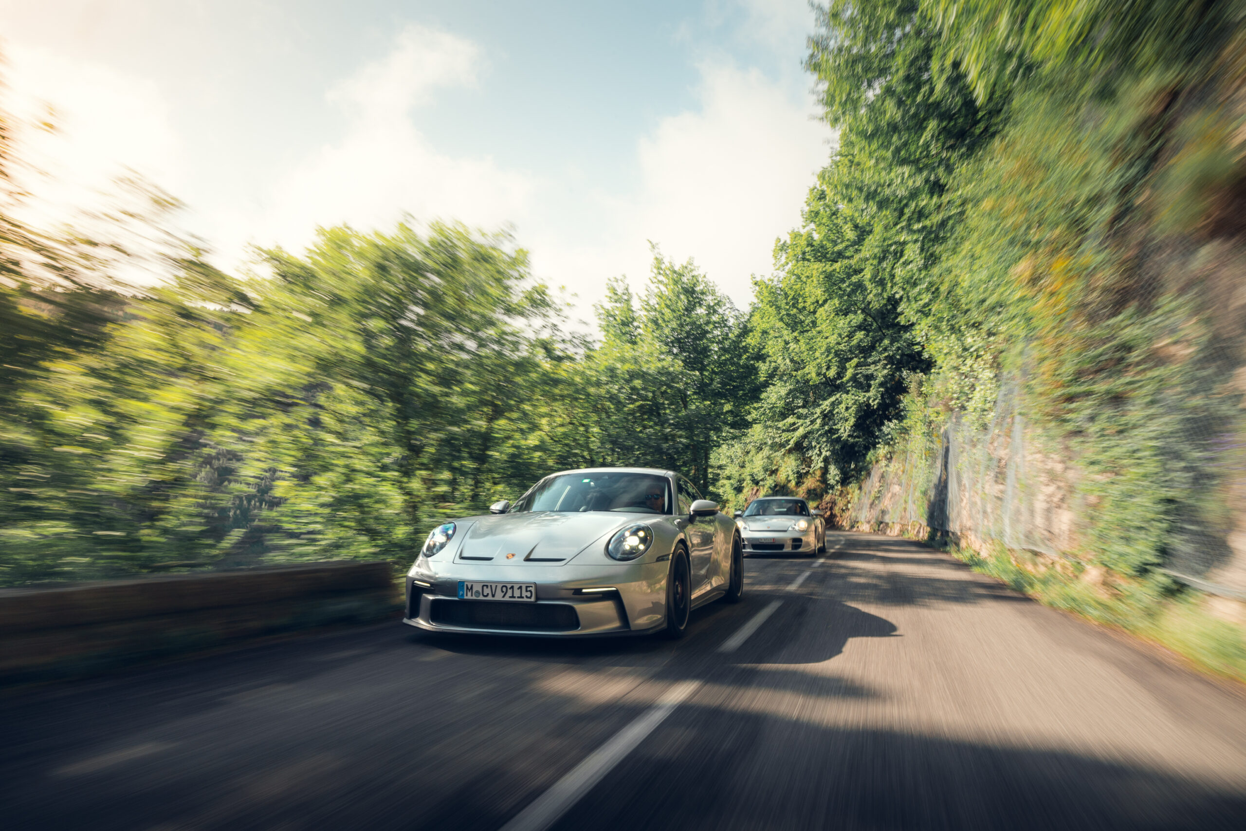 Driving Porsches in Napa